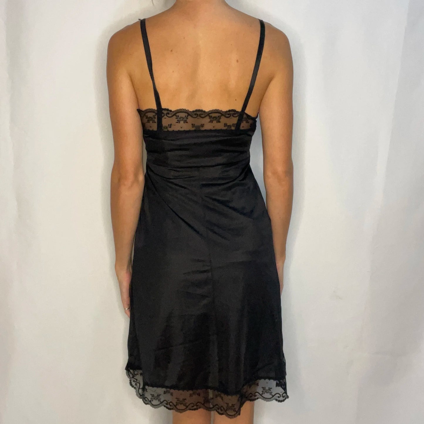 Vintage Black Slip Dress