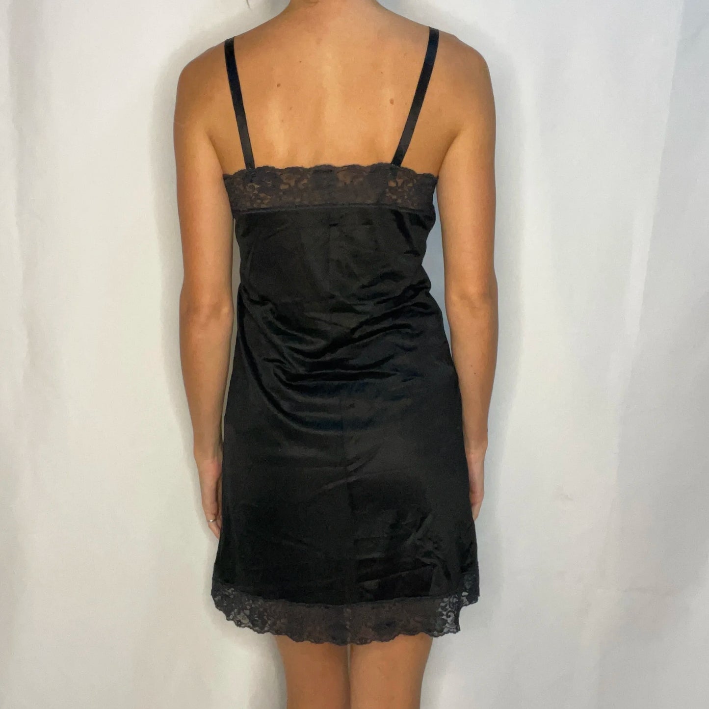 Vintage Black Slip Dress