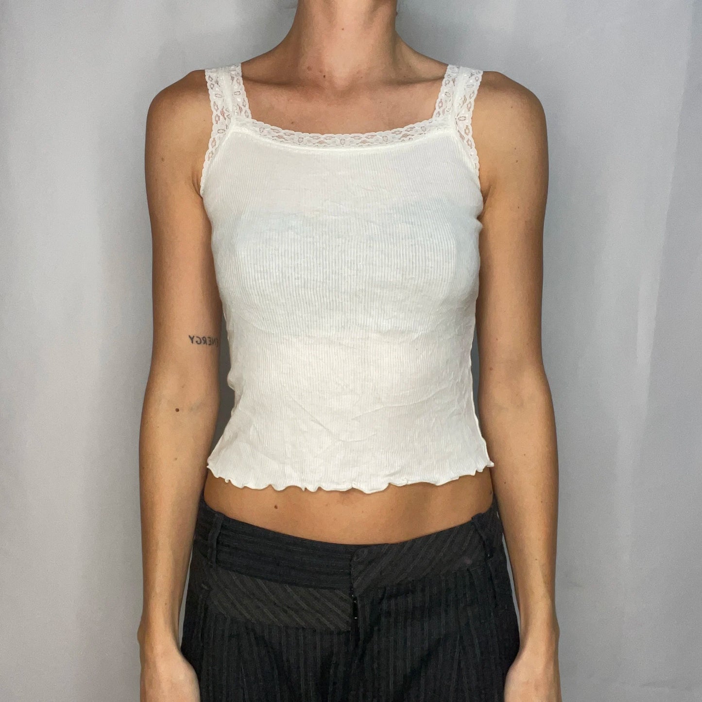 Vintage White Lace Tank Top