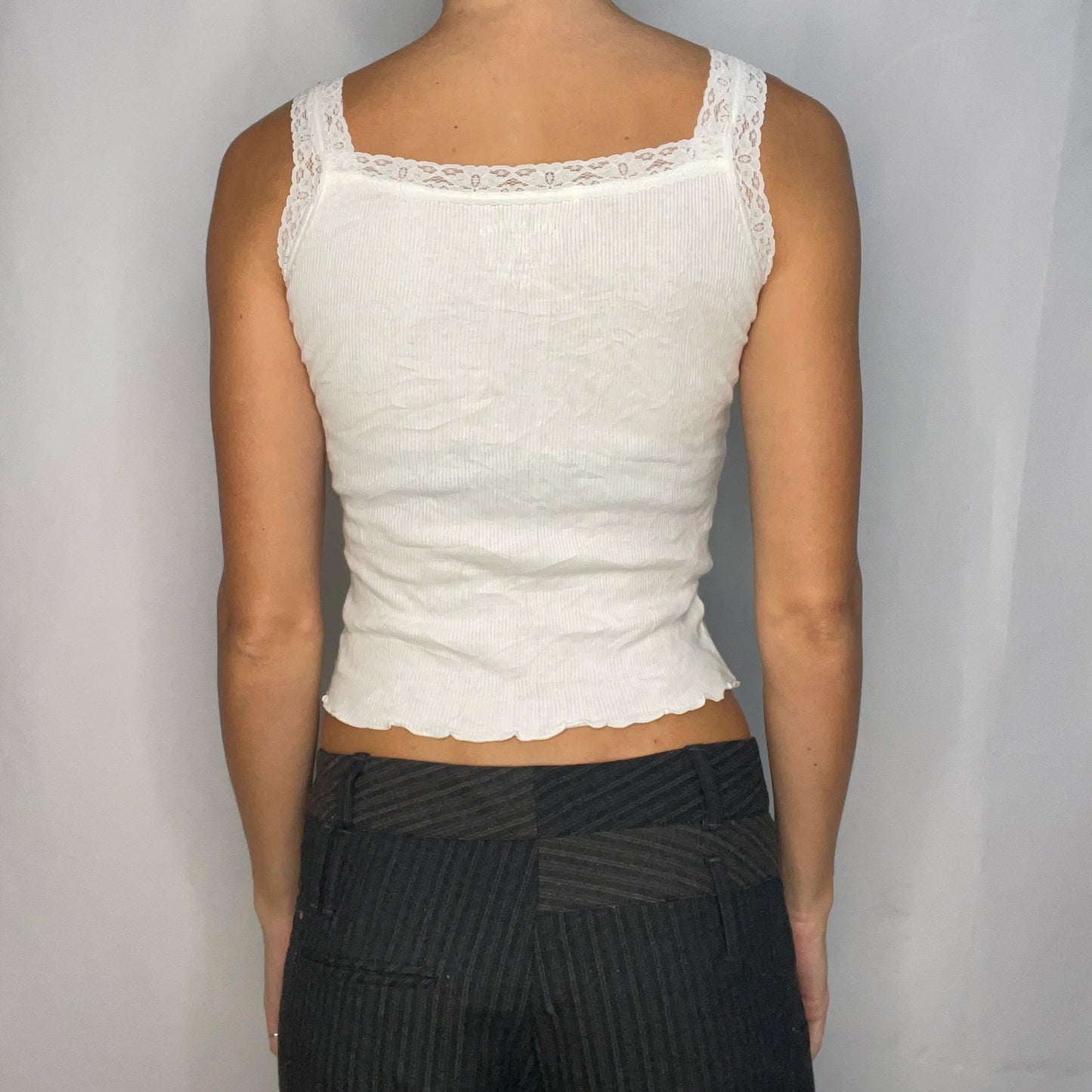Vintage White Lace Tank Top