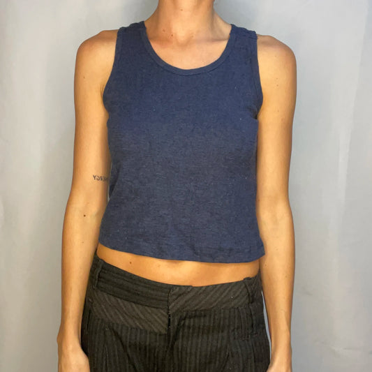 Vintage Navy Blue Tank Top