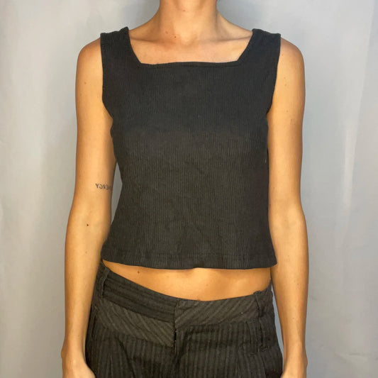 Vintage Black Tank Top