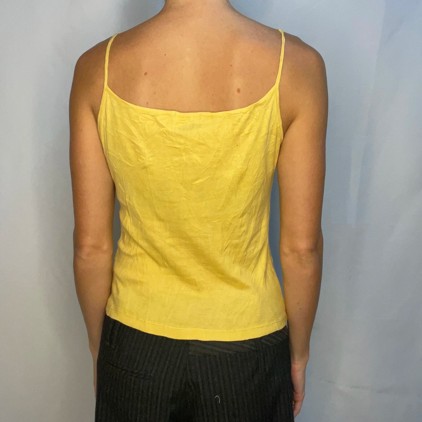 Vintage Yellow Lace Tank Top