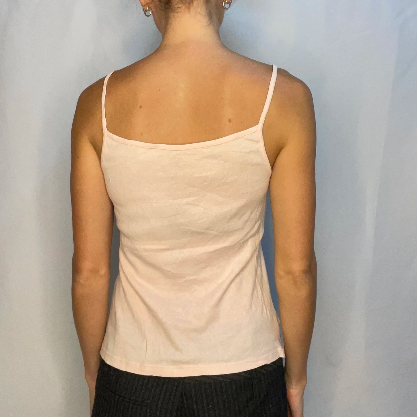 Vintage Pink Lace Tank Top