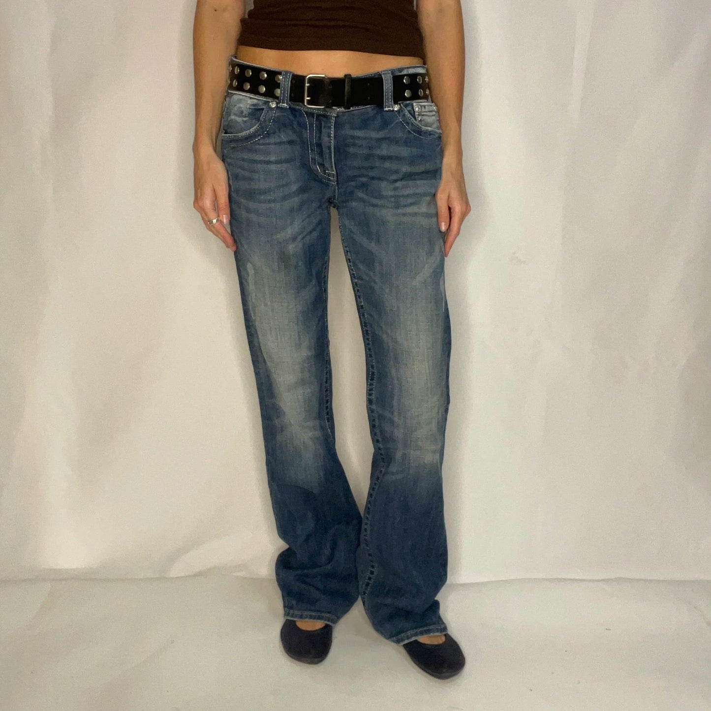 Vintage Miss Me Denim Low Rise Jeans