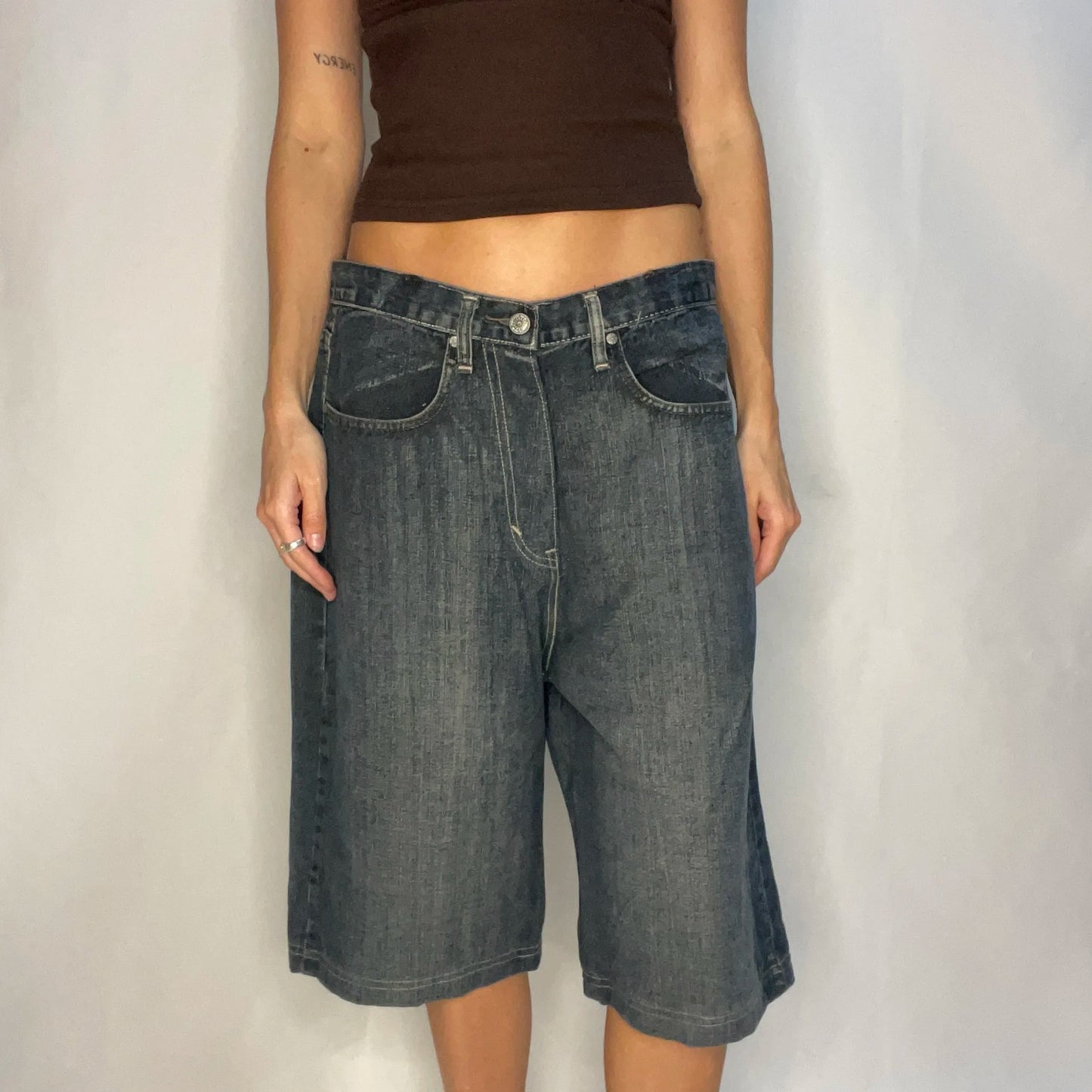 Vintage Denim Baggy Shorts