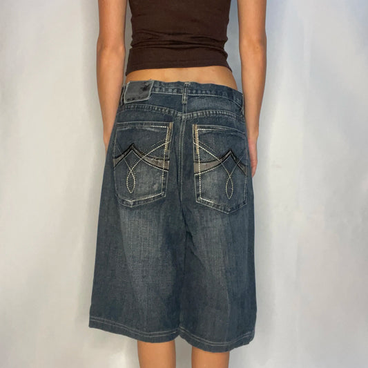 Vintage Denim Baggy Shorts