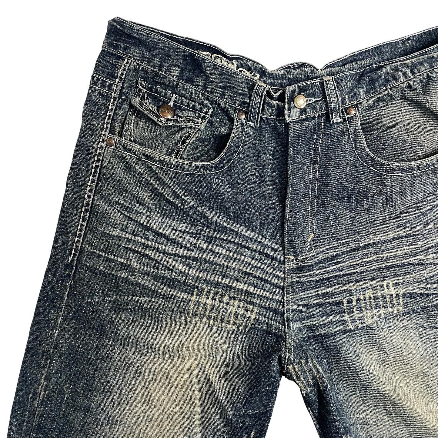 Vintage Urban Label Denim Baggy Shorts