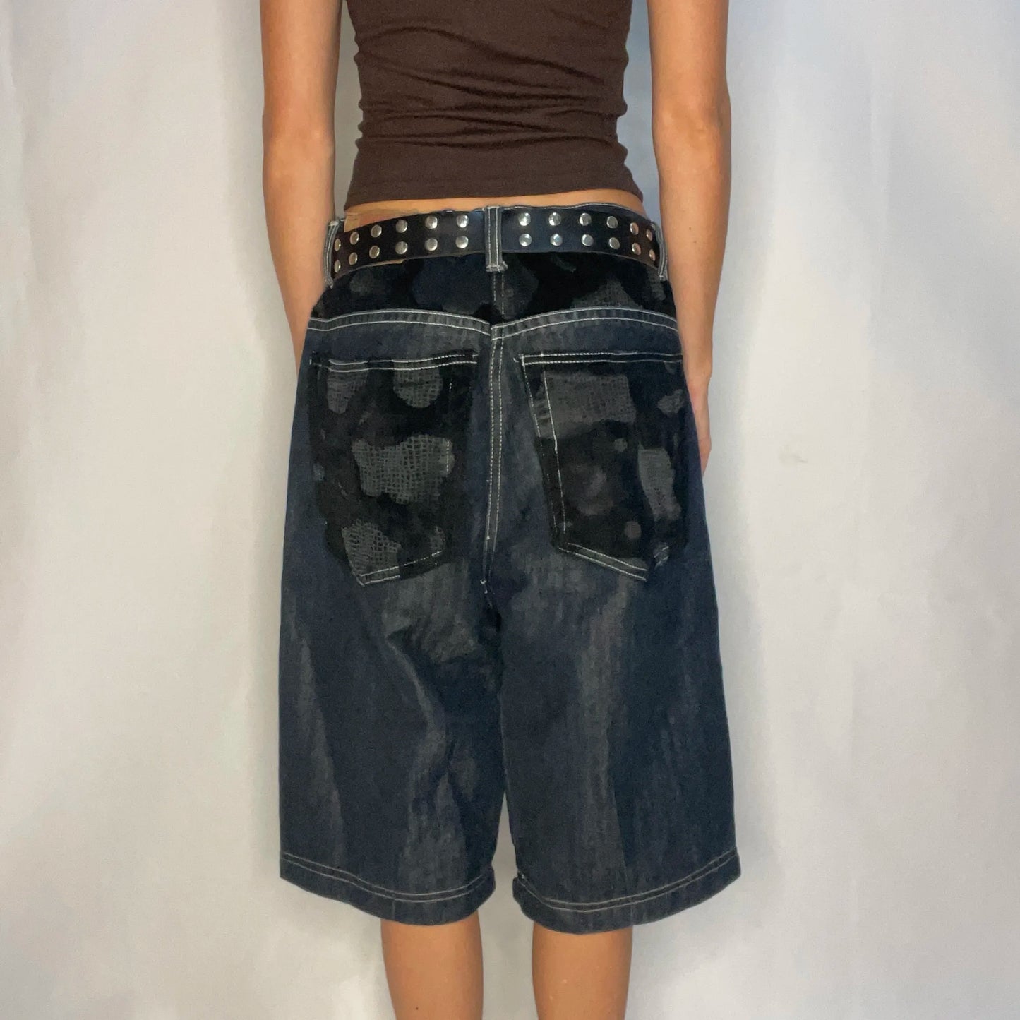 Vintage Platinum Gear Denim Baggy Shorts