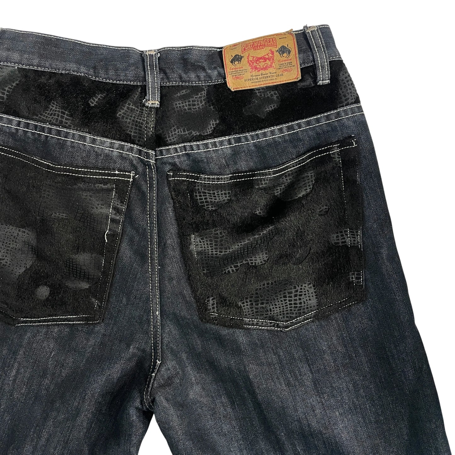 Vintage Platinum Gear Denim Baggy Shorts