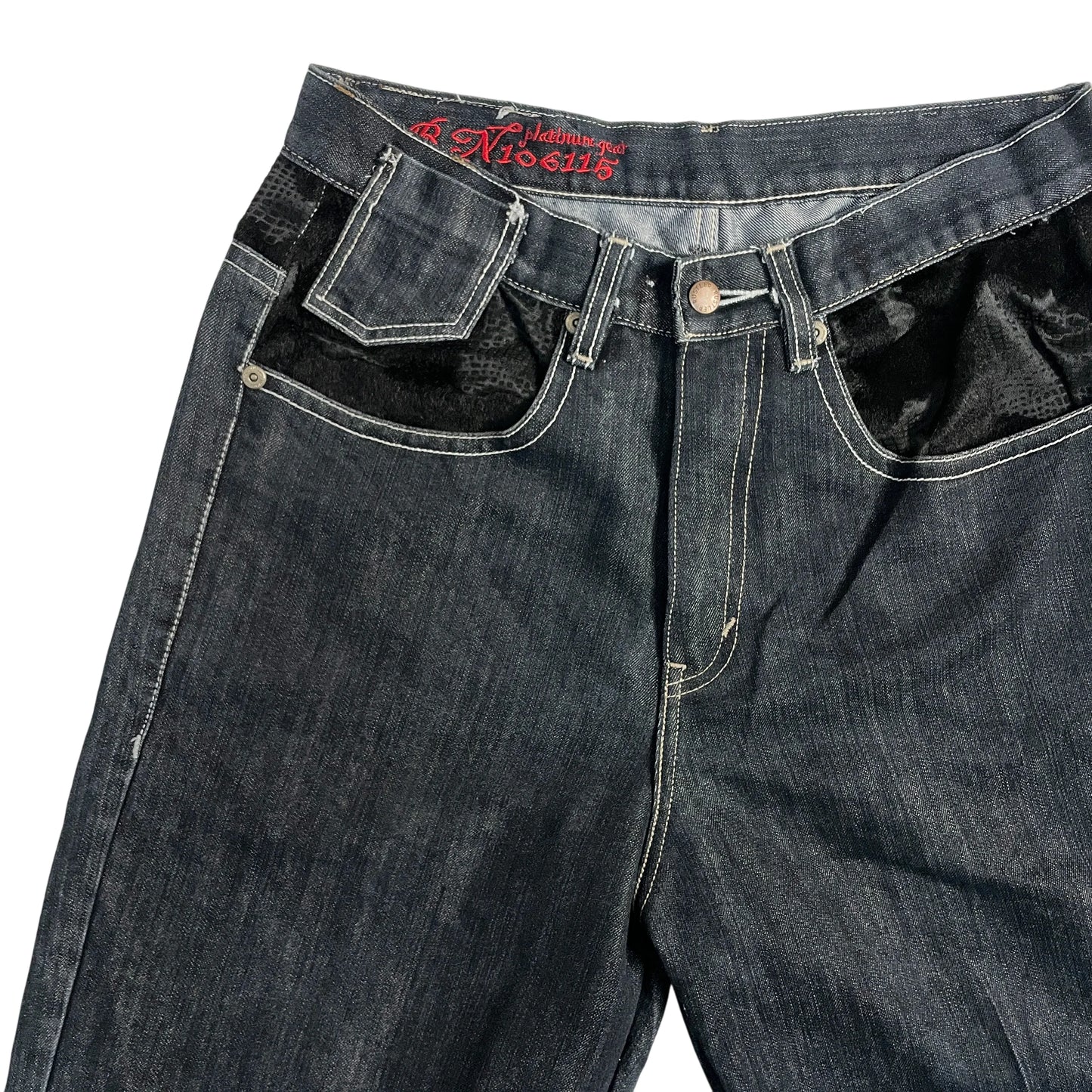 Vintage Platinum Gear Denim Baggy Shorts