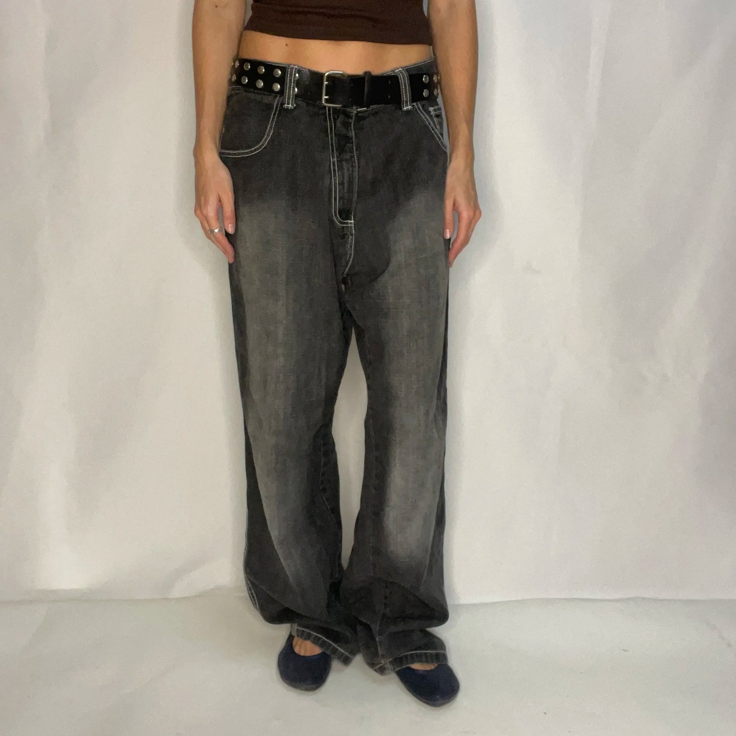 Vintage Southpole Black Denim Baggy Jeans