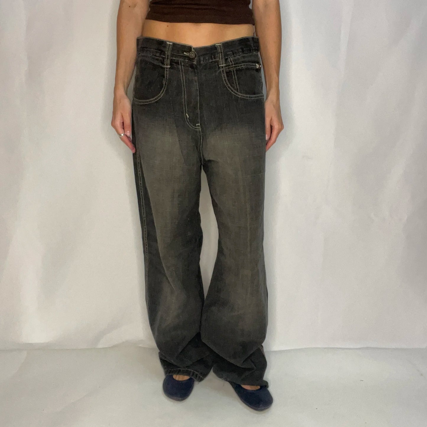 Vintage Southpole Black Denim Baggy Jeans