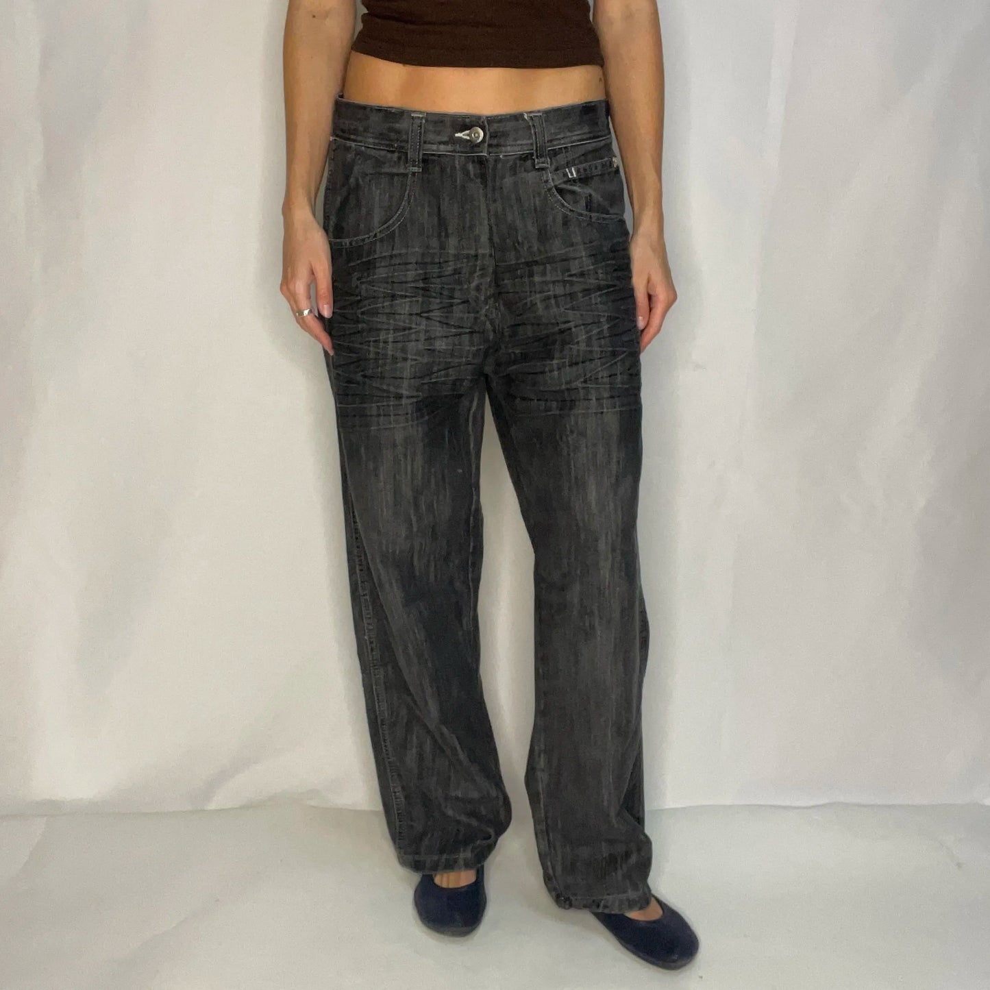 Vintage Southpole Black Denim Baggy Jeans