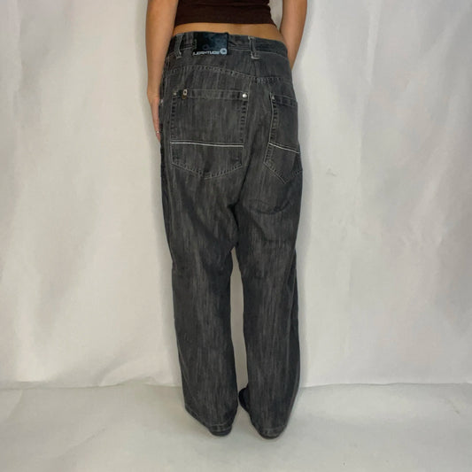 Vintage Southpole Black Denim Baggy Jeans