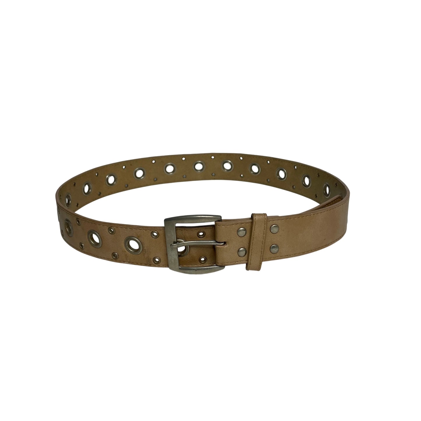 Vintage Tan Eyelet Belt