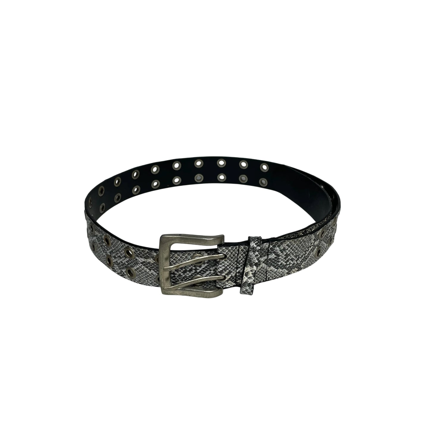 Vintage Snakeskin Eyelet Belt