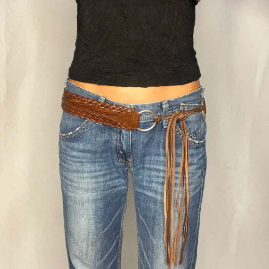 Vintage Brown Boho Belt