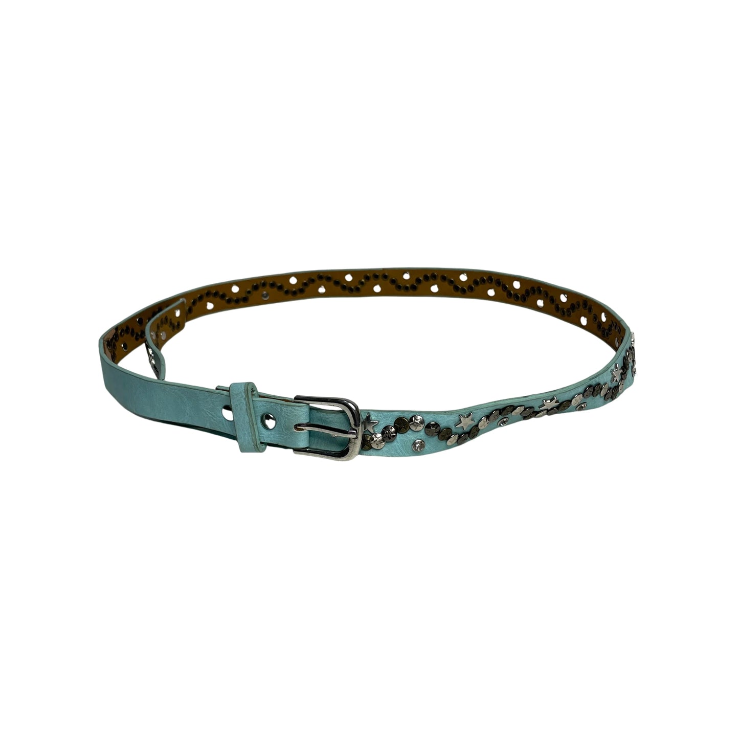 Vintage Studded Star Blue Belt