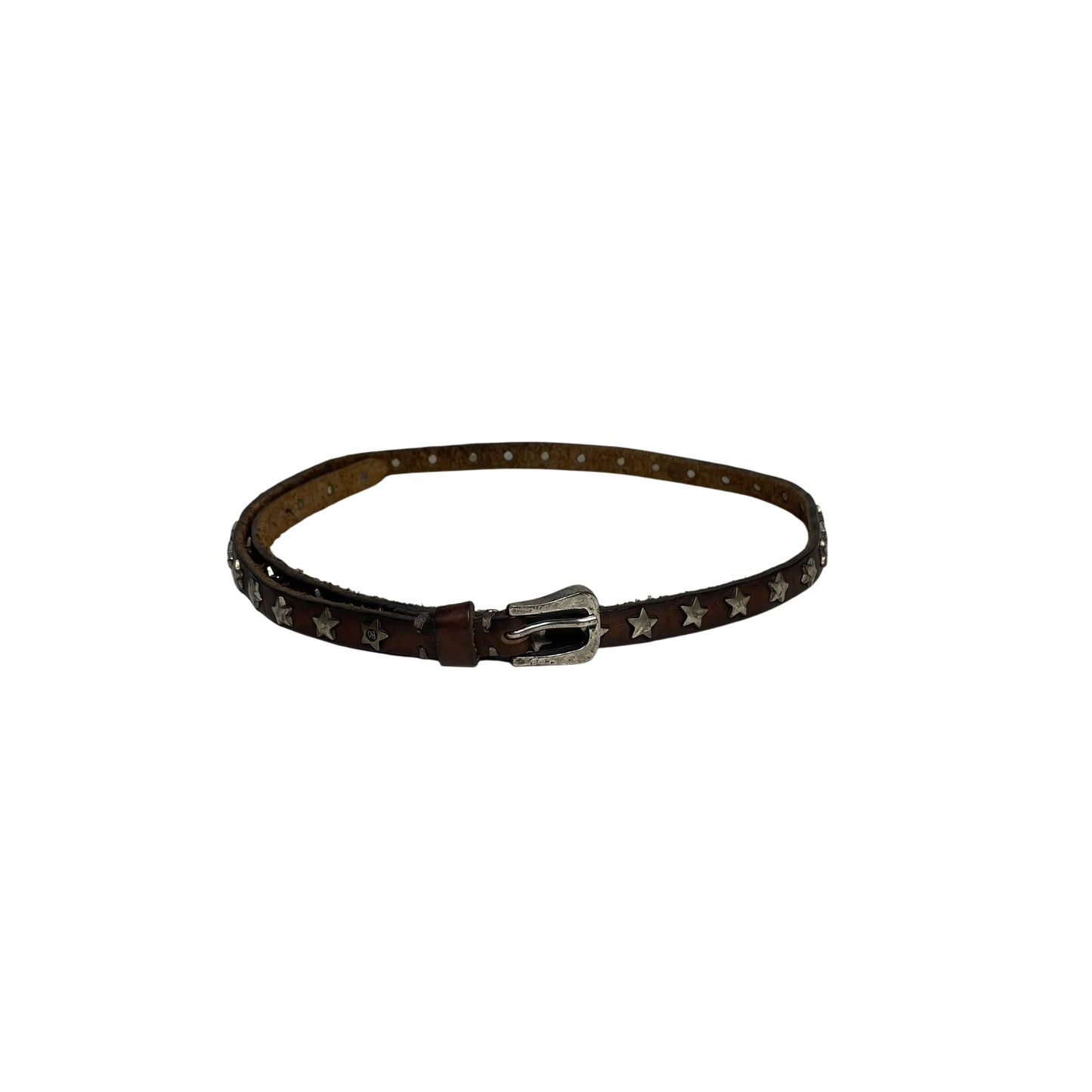 Vintage Studded Star Brown Belt