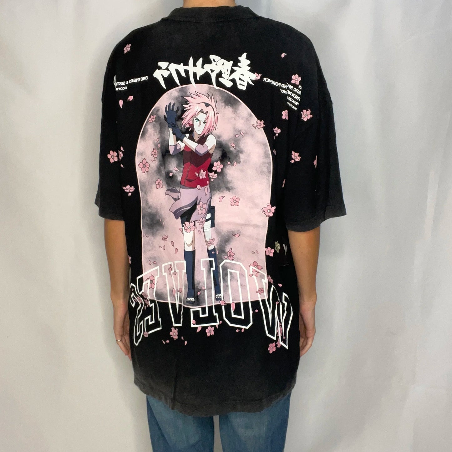 Vintage Black Naruto Shippuden T-Shirt