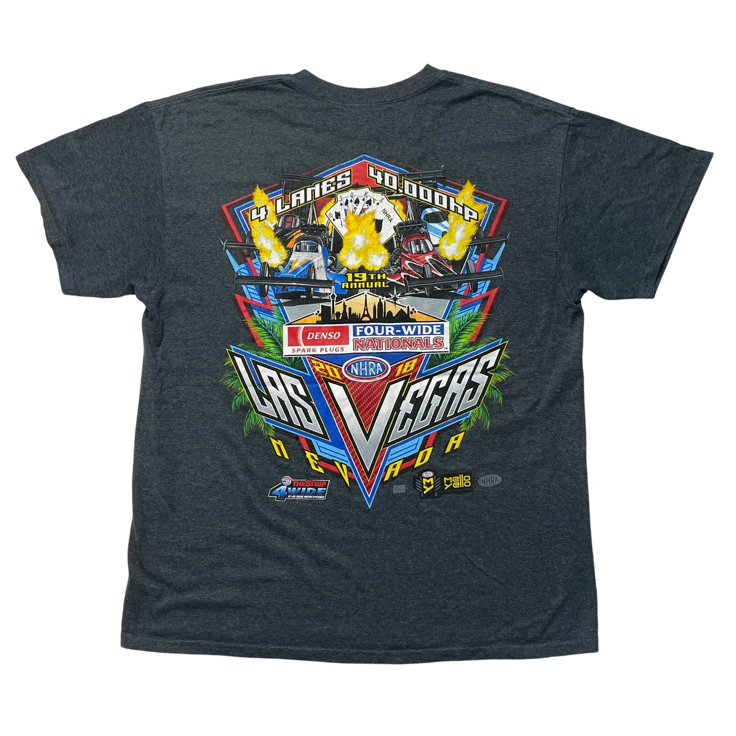 Vintage Four Wide Nationals Grey T-shirt