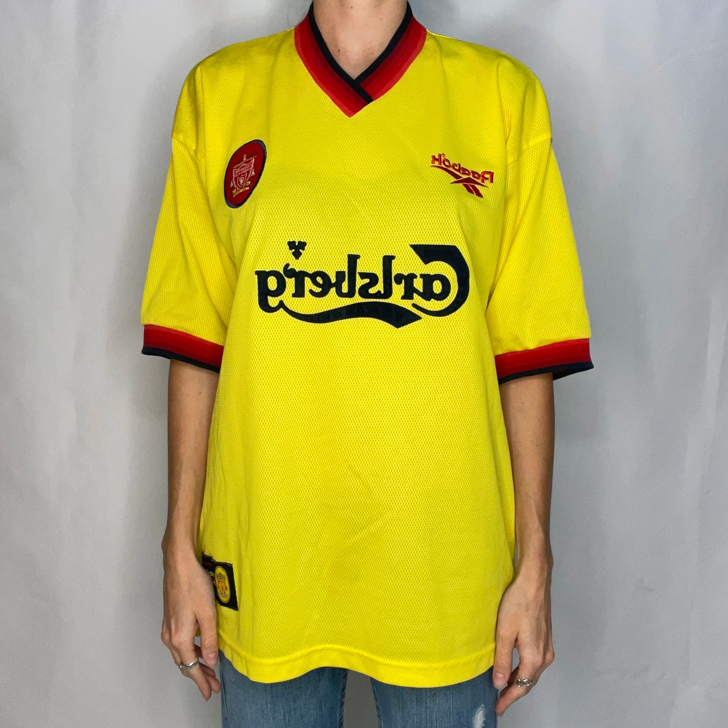 Vintage Liverpool Yellow Football T-Shirt
