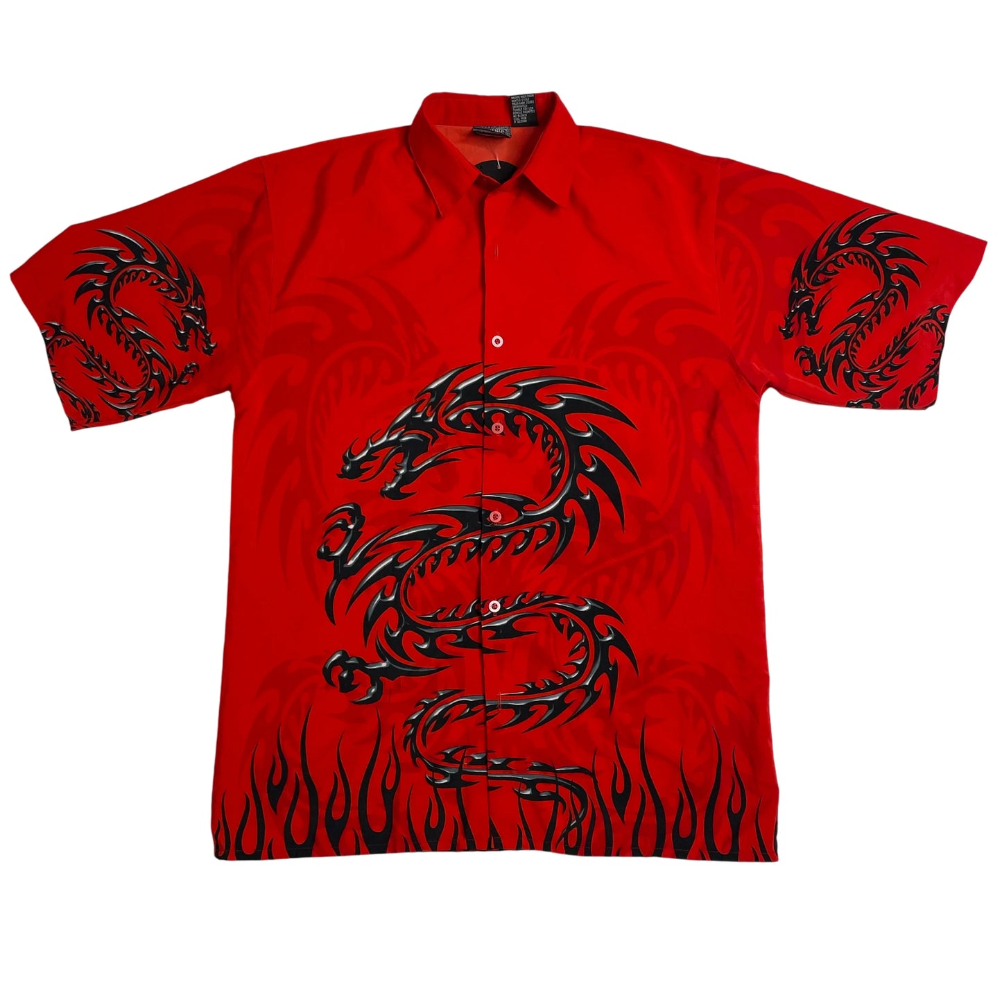 Vintage Tribal Dragon Red Shirt