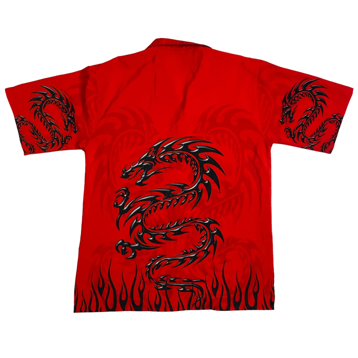 Vintage Tribal Dragon Red Shirt