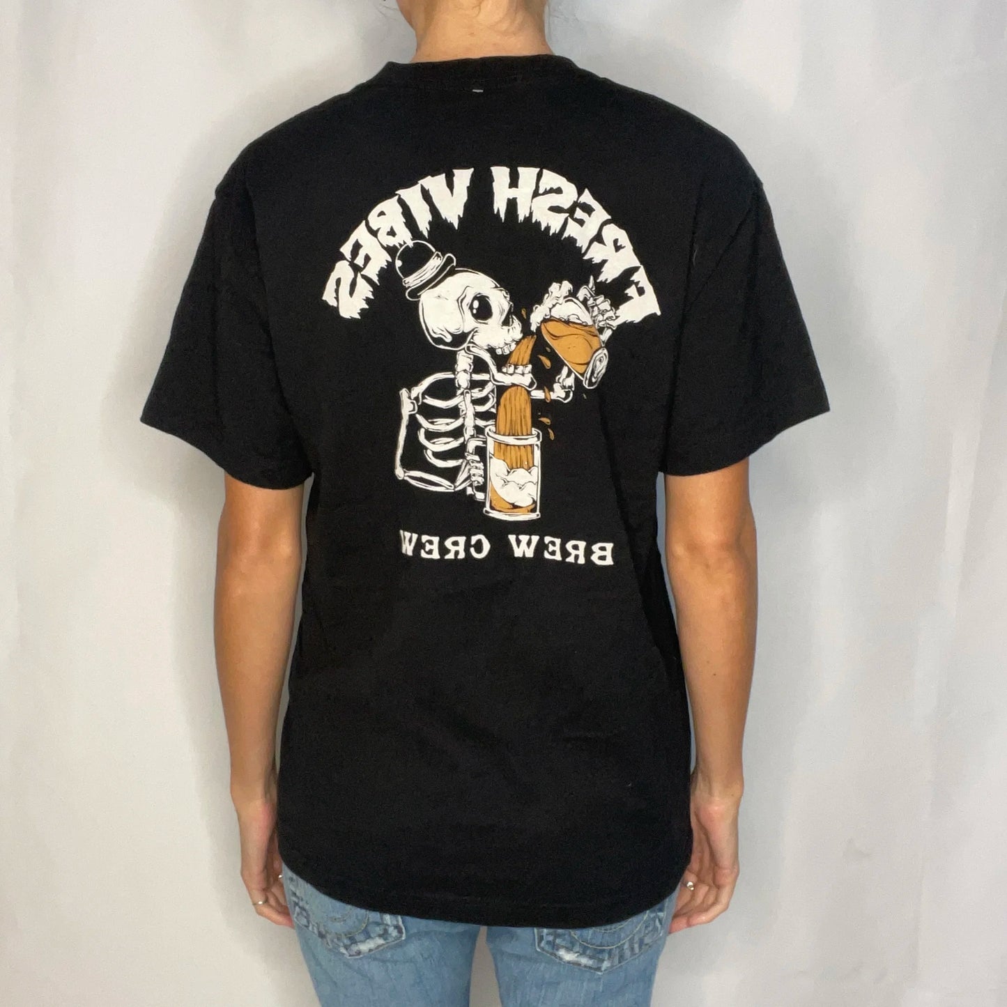 Vintage Fresh Vibes Black T-shirt