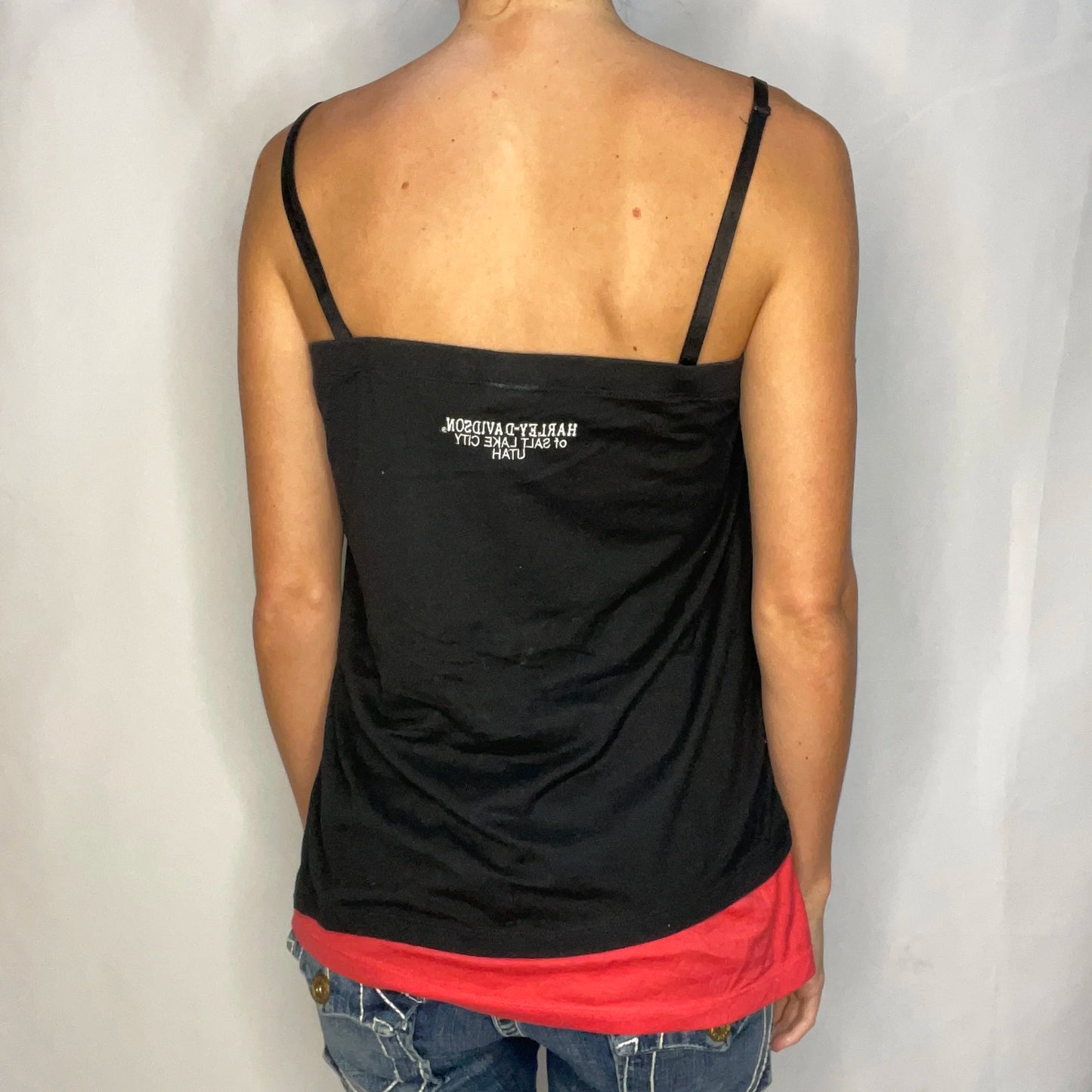 Vintage Harley-Davidson Black Cami Top