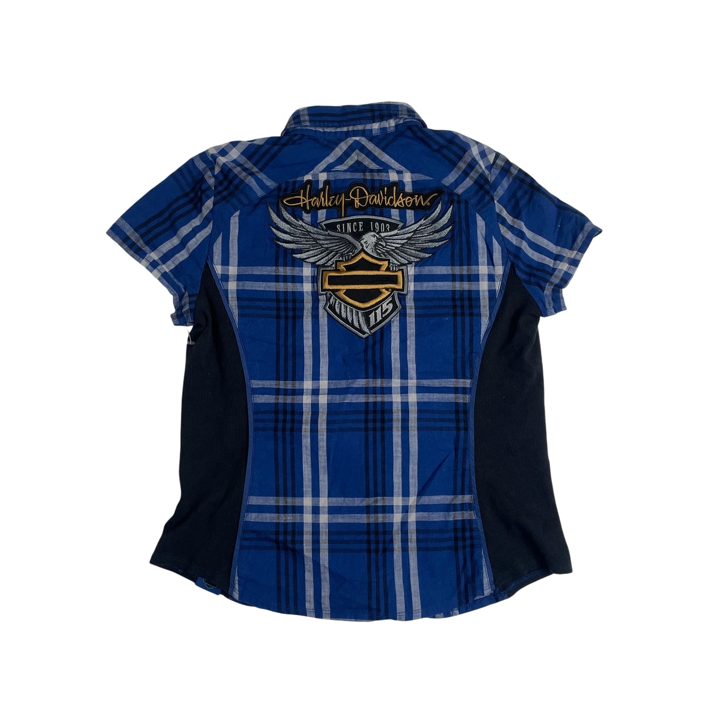 Vintage Harley-Davidson Blue Short Sleeve Shirt