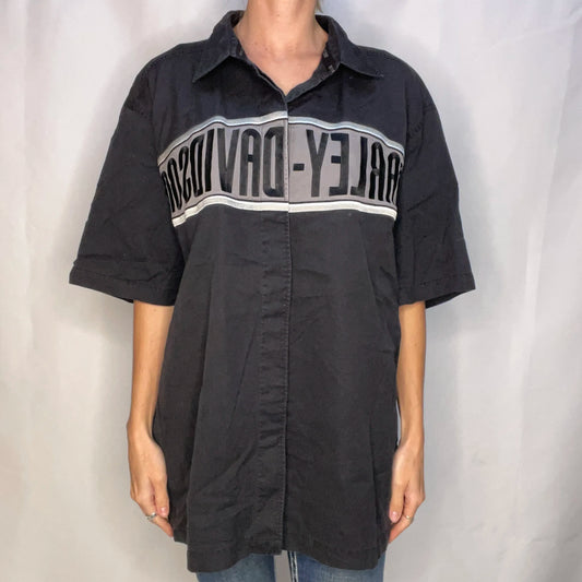 Vintage Harley-Davidson Black Work Shirt