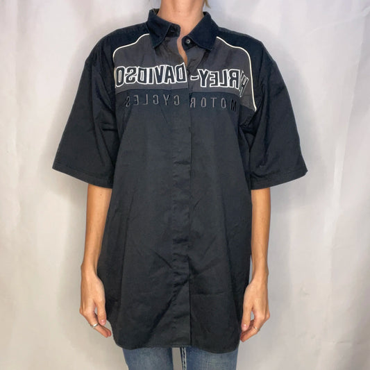 Vintage Harley-Davidson Black Work Shirt
