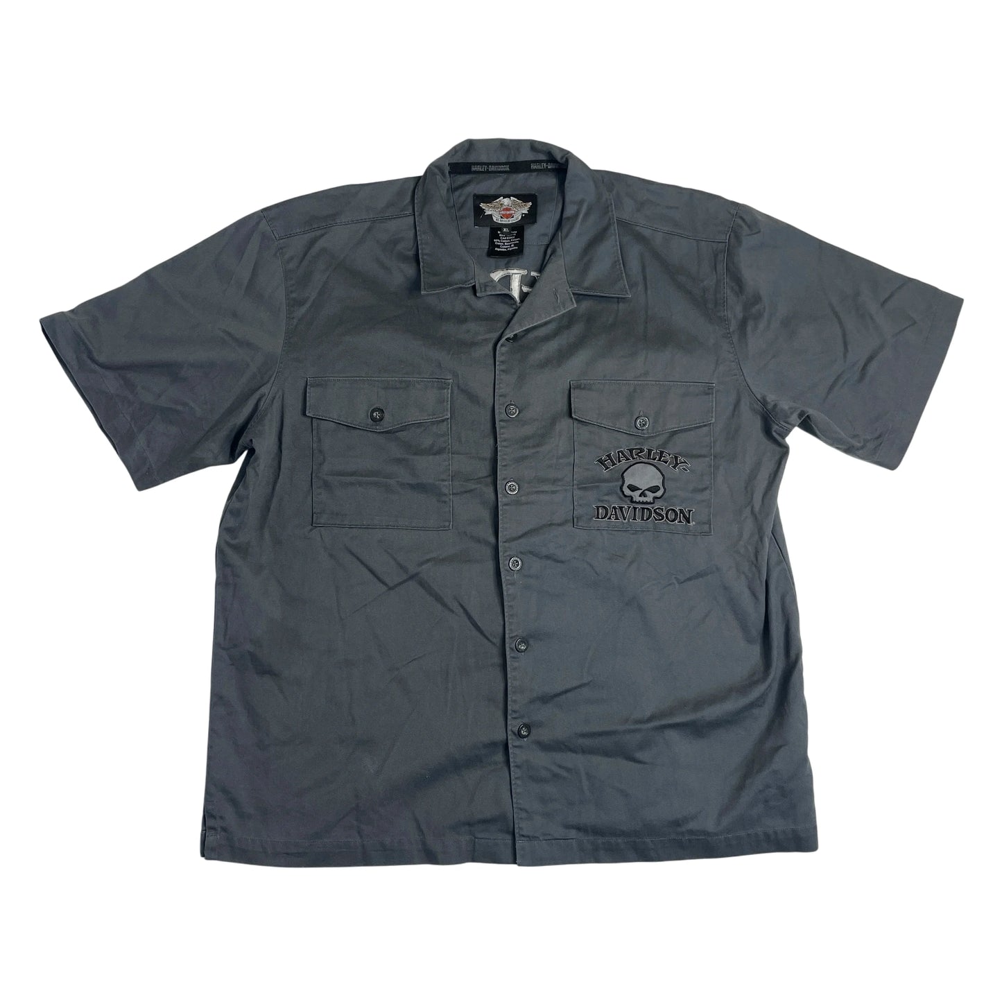 Vintage Harley-Davidson Grey Work Shirt