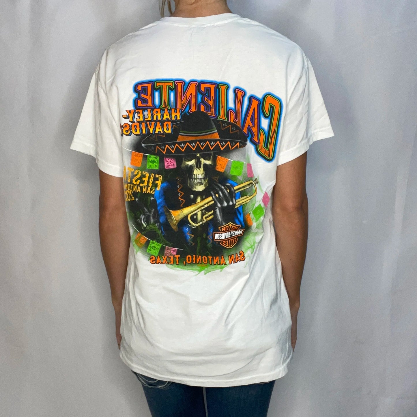 Vintage Harley-davidson White T-shirt