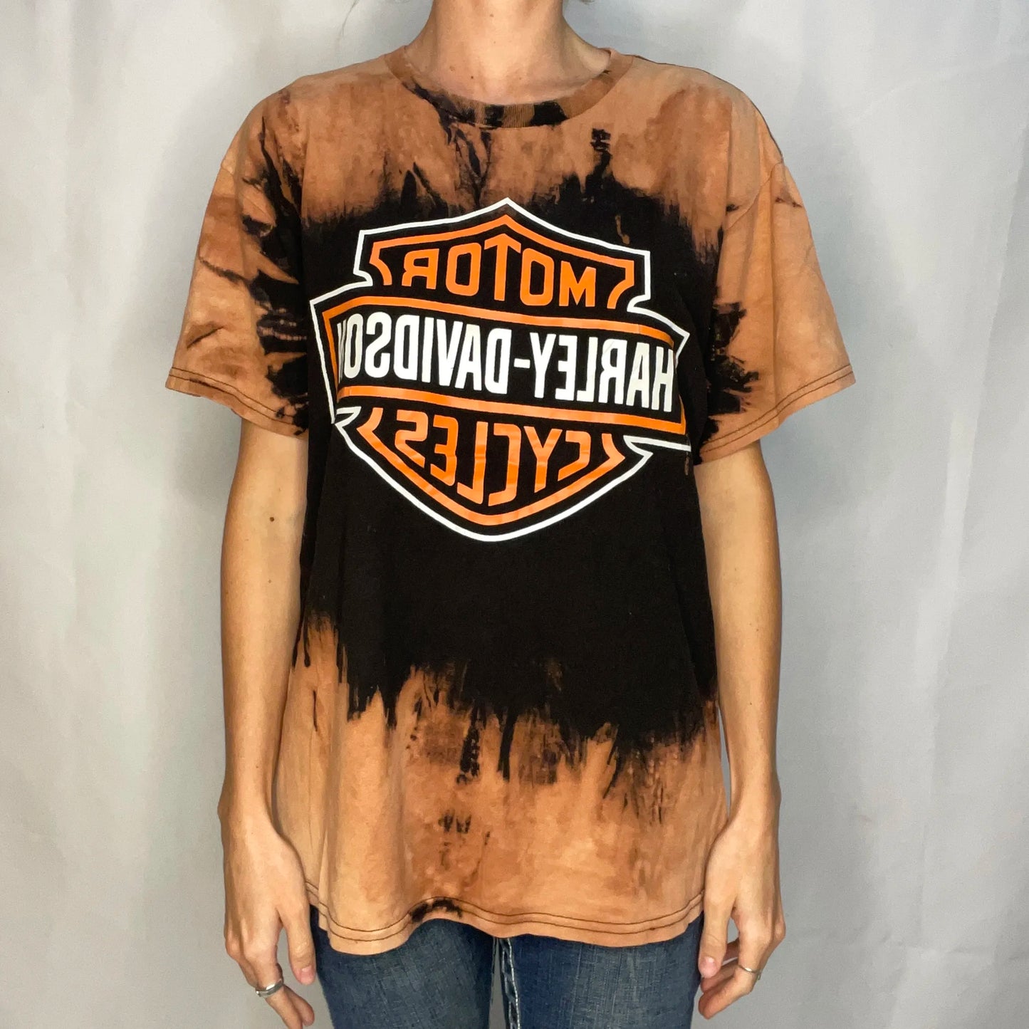 Vintage Harley-davidson Brown T-shirt