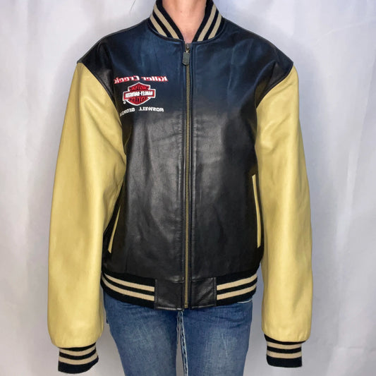 Vintage Harley-Davidson Black Leather Jacket
