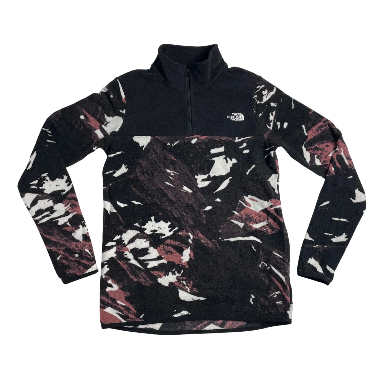 The North Face Black Patterned Fleece Jacket