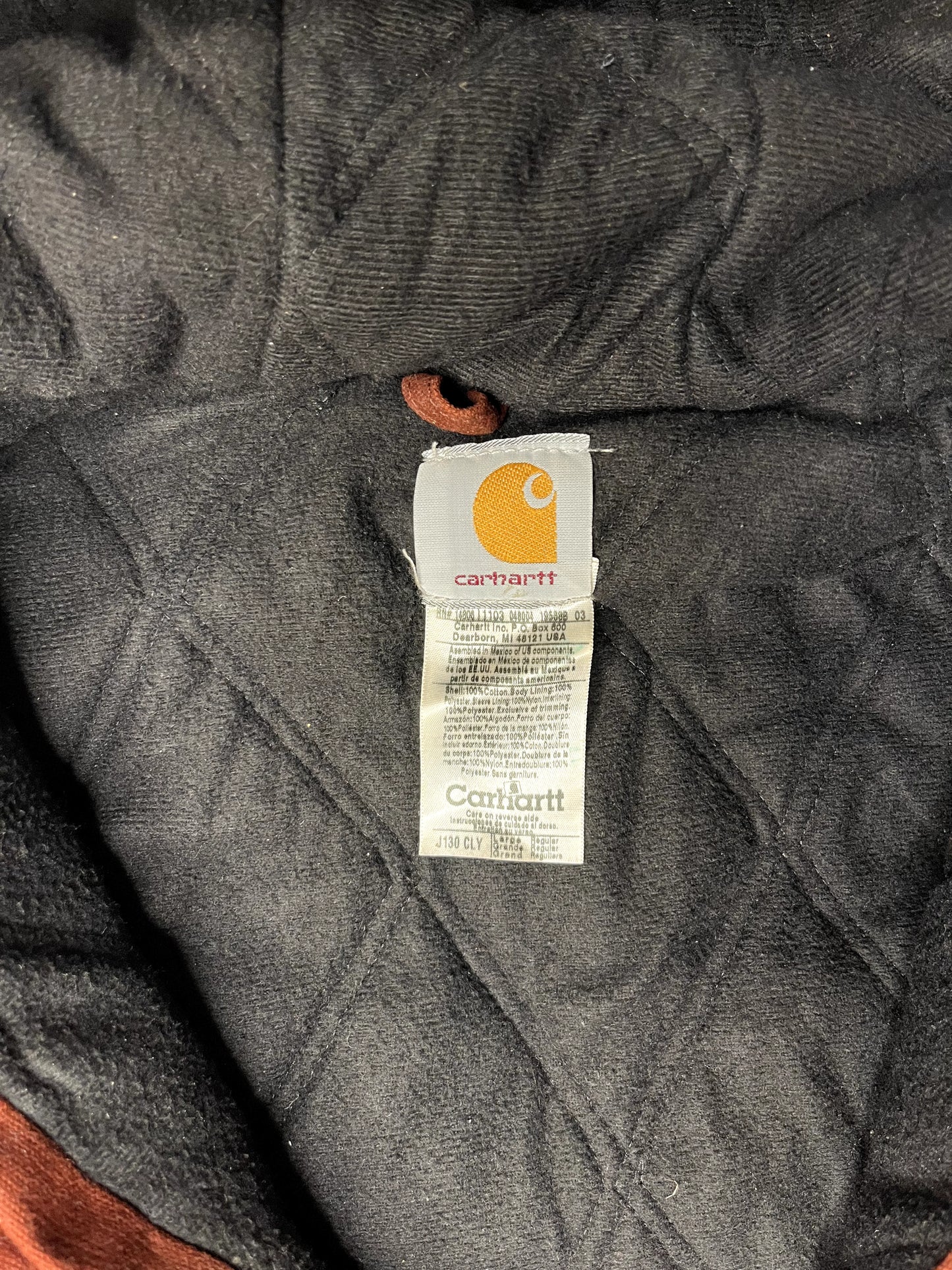 Vintage Carhartt Brown Hooded Jacket 2003