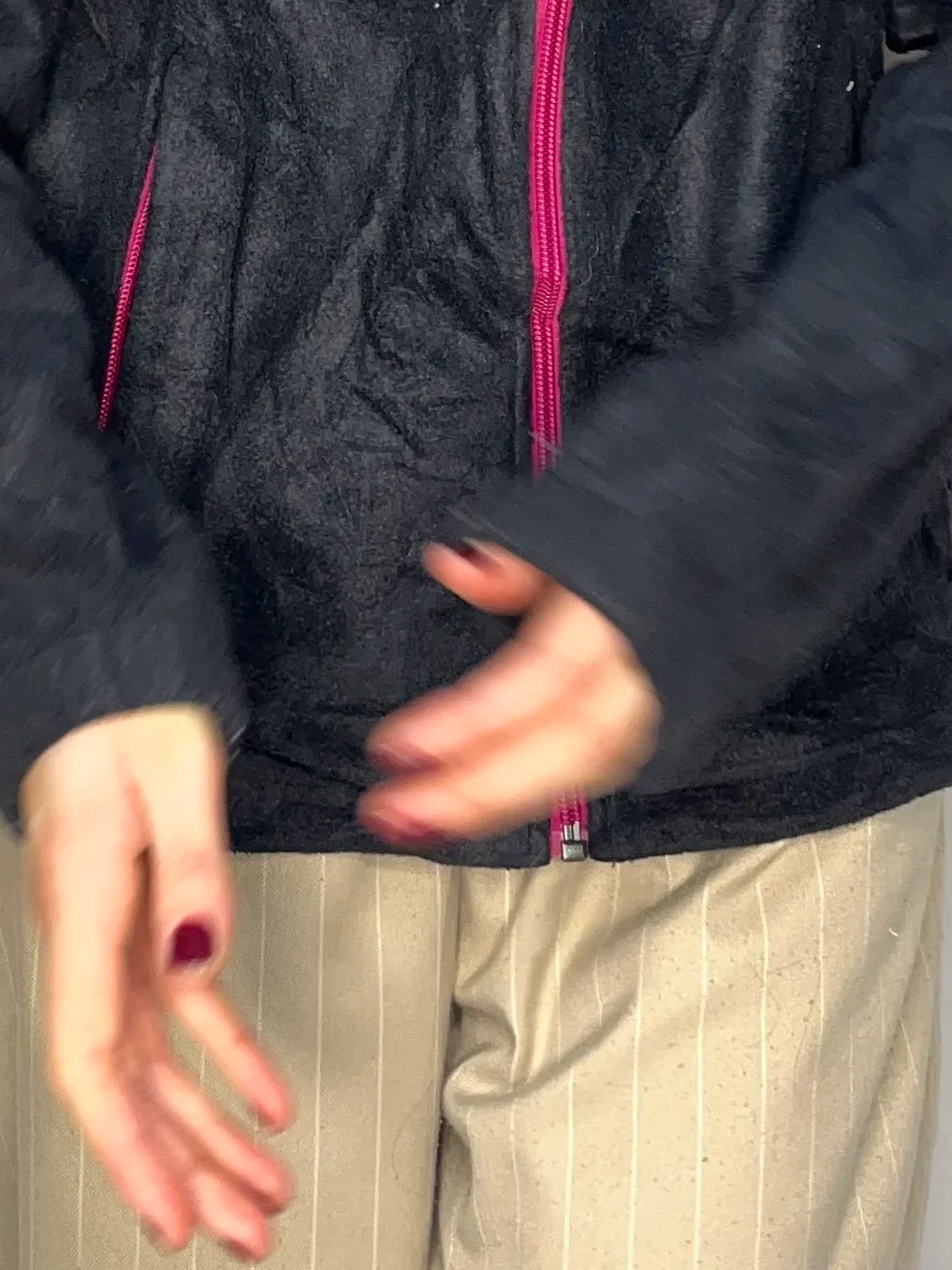 Vintage Columbia Black Fleece Zip-up Jacket