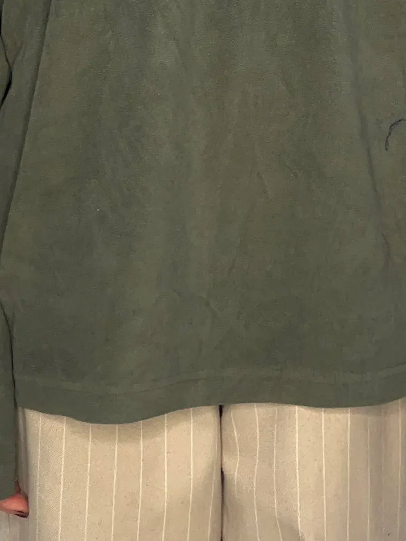 Vintage Columbia Green Quarter-zip Fleece Pullover