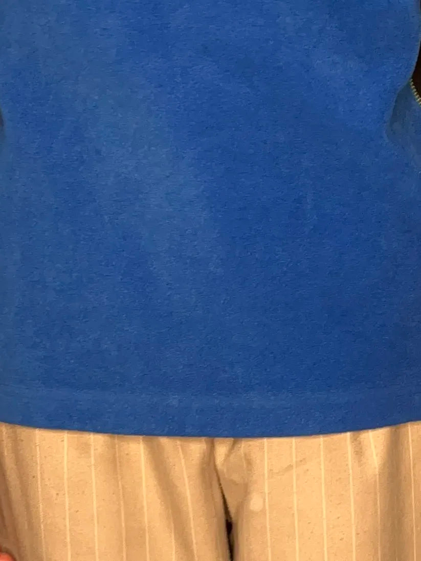 Vintage Columbia Blue Fleece Quarter-zip Pullover