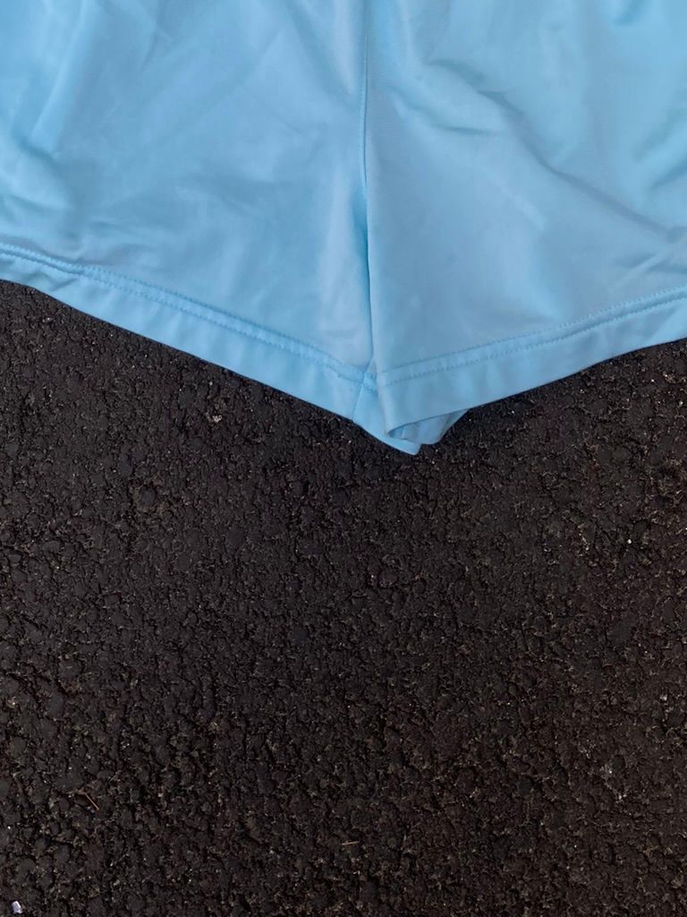 Adidas Performance Retro Track Shorts - Light Sky Blue 3-Stripes