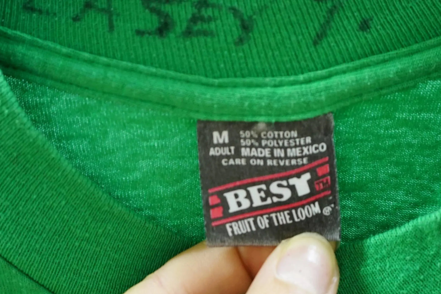 Vintage Best/Screen Stars Green Single Stitch Tee-Shirt - 90s Center