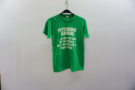 Vintage Best/Screen Stars Green Single Stitch Tee-Shirt - 80s