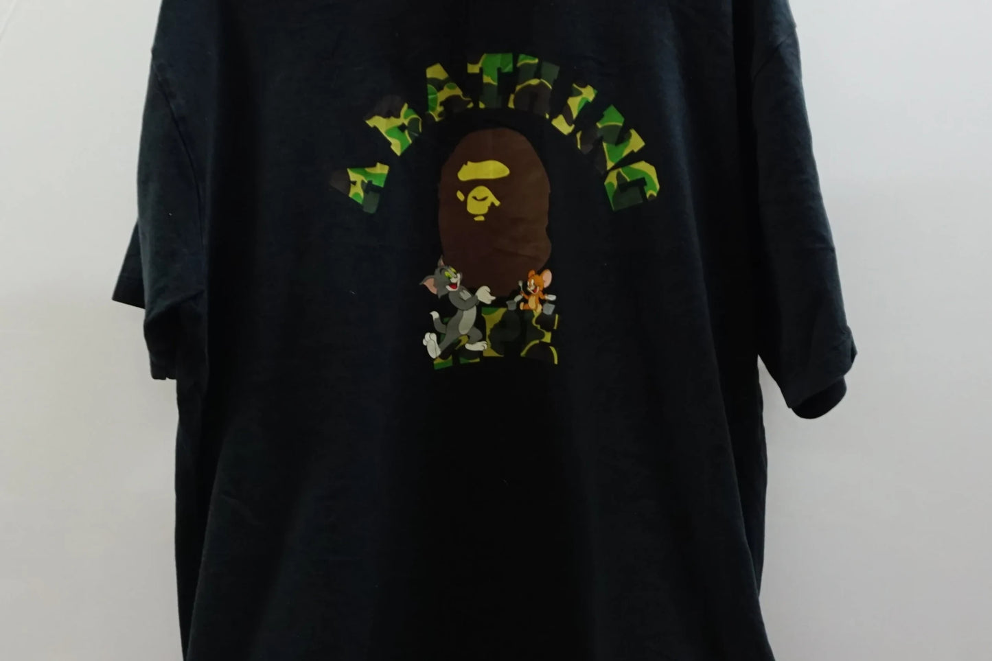 Vintage A Bathing Ape Black Tee-Shirt Center