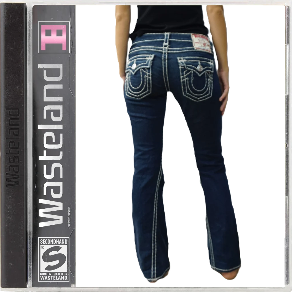 Vintage True Religion Blue Joey Super T 1 Low Waist – Wasteland Vintage True Religion Blue Joey Super T 1 Low Waist – Wasteland