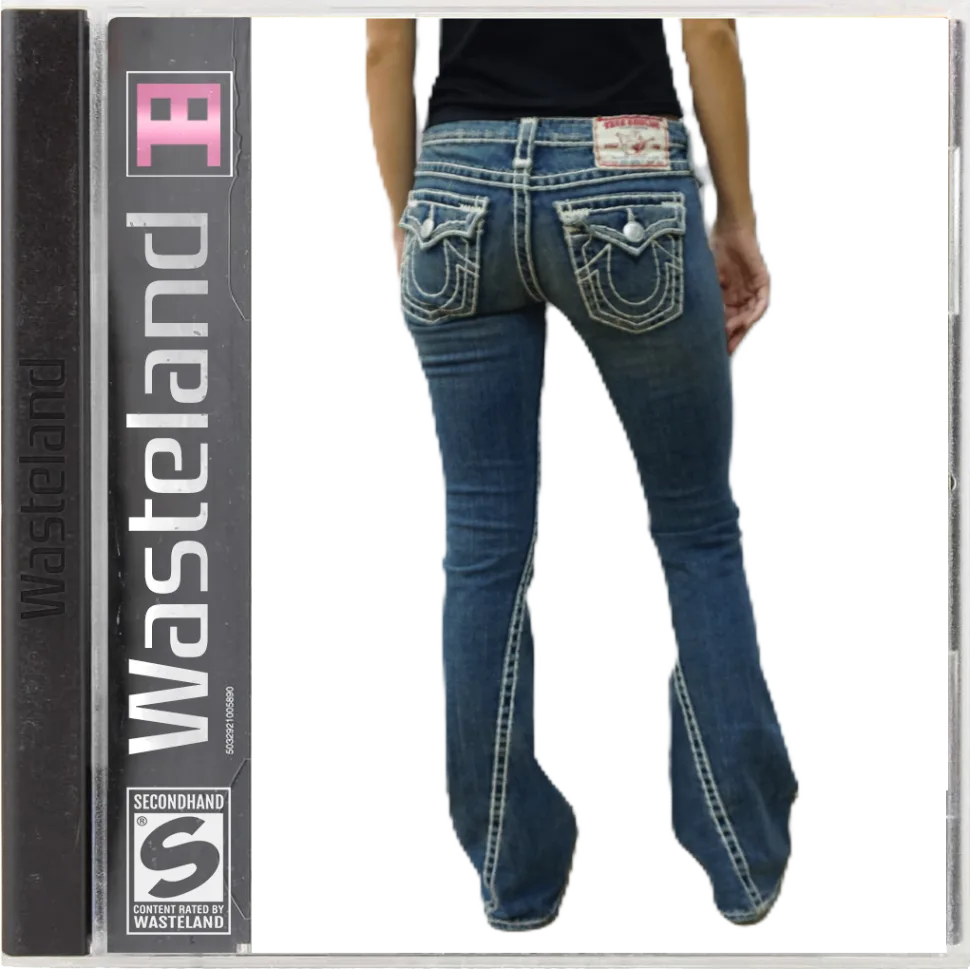 Vintage True Religion Blue Joey Super T 3 Low Waist – Wasteland Vintage True Religion Blue Joey Super T 3 Low Waist – Wasteland