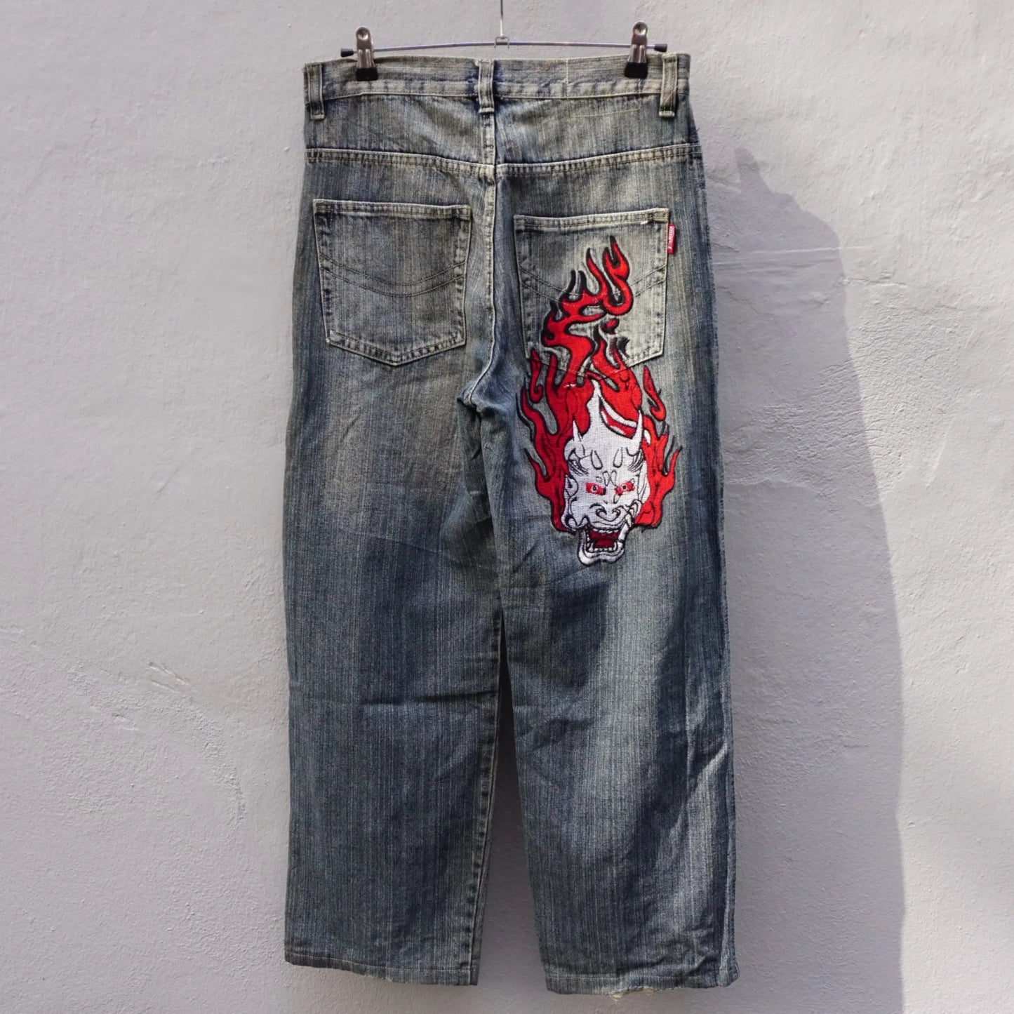 Vintage Dermson Denim Flame Baggy Jeans